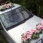 Елена:  Свадебные украшения на машину на прокат