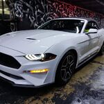 Свадебный Поезд:  Заказать белый кабриолет Ford Mustang на свадьбу в Ярославле