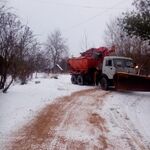 Мария:  Расчистка снега и посыпка песчано-соляной смесью КДМ