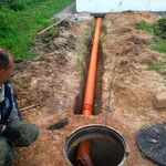 Адель:  Прокладка труб под канализацию