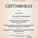 Адвокат Колонтай Дмитрий Владимиров:  Адвокат по уголовным делам Колонтай Дмитрий Владимирович