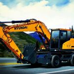 Михаил:  Колесный экскаватор Hyundai R210W-9S