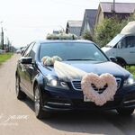 Розовый замок:  Украшение для свадебного авто на прокат
