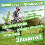 Анна:  Скошу траву в Ясногорском ройоне