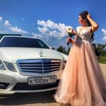 Ксения:  Mercedes-Benz E200 на свадьбу