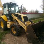 Лена:  Услуги экскаватора-погрузчика New Holland LВ95