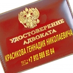 Красиков Геннадий:  Надежные юридические услуги опытного адвоката.