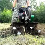 Виктор :  Вспашка земли мотоблоком
