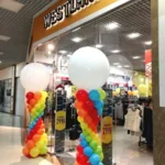 Кристина:  Гирлянда из шаров на открытие магазина