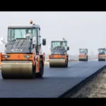 Укладка асфальта :  Укладка асфальта асфальтирование дорог 
