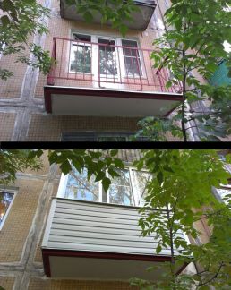 Отделка балконов / остекление балконов / услуги мытищи.