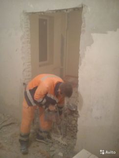 Денис  и Ирина:  Слом стен, проемов, демонтажные работы
