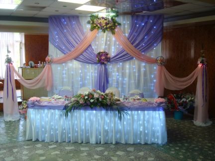 Оформления залов. Ведущая