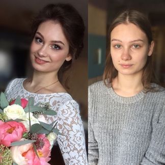 Прическа и макияж 1000 рублей