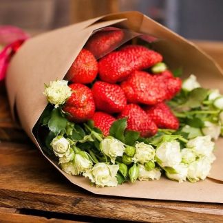 Букет из клубники, клубника в шоколаде