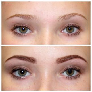 Оформление, окрашивание бровей/ресниц хной