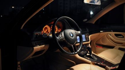 BMW e53 салон ночью