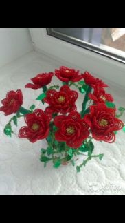  Цветы ручной работы из бисера