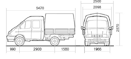 Схема кузова газель бизнес