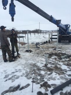 Бурение отверстий под сваи в орле