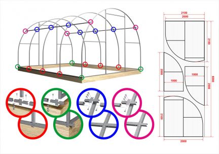 Палисад парник схема сборки