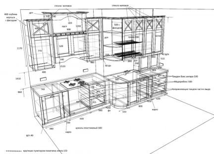 Электромонтаж кухни схема