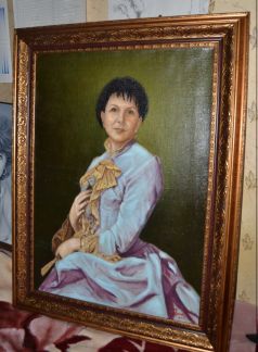 Портрет маслом по фото  на заказ