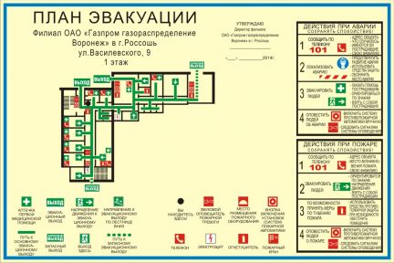 Изготовление планов эвакуации воронеж