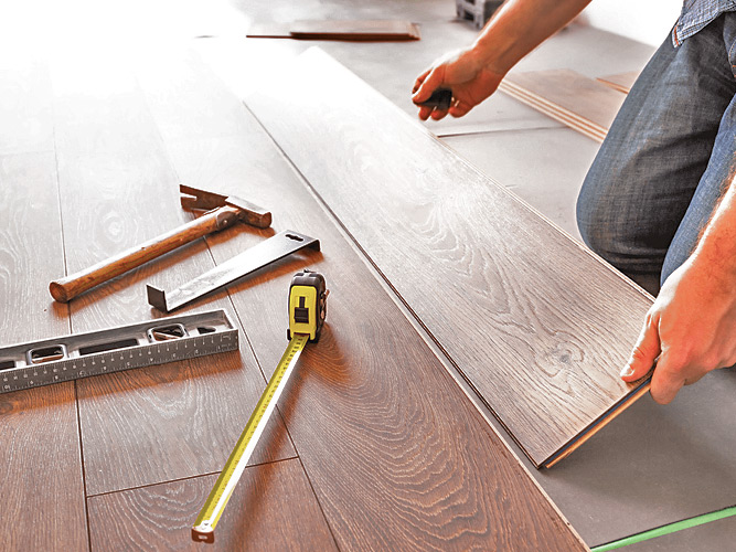 Монтаж ламината
