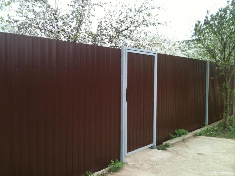 Ворота, заборы из профнастила  Сварка