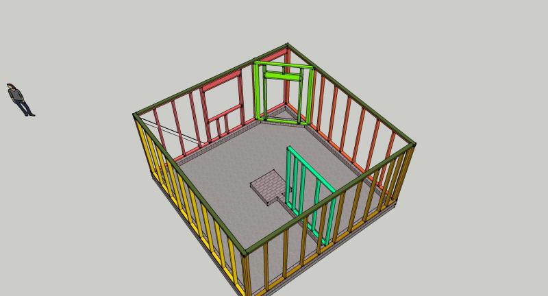 Бытовка проект sketchup