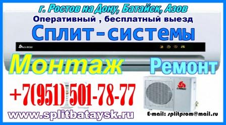 установка сплит систем , демонтаж