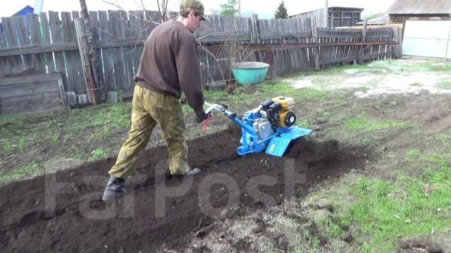 Вспахать вспашка вскопать огород землю грядку мотоблоком  