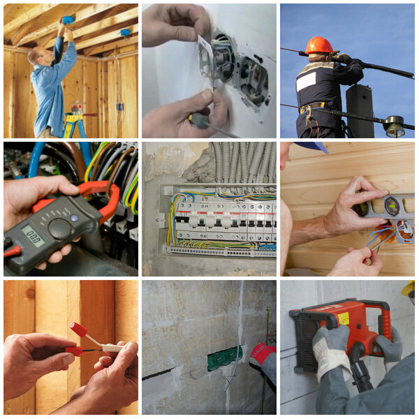 Услуги электрика по монтажу электропроводки.
