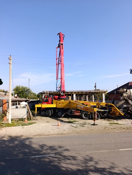 Заливка монолитного перекрытия