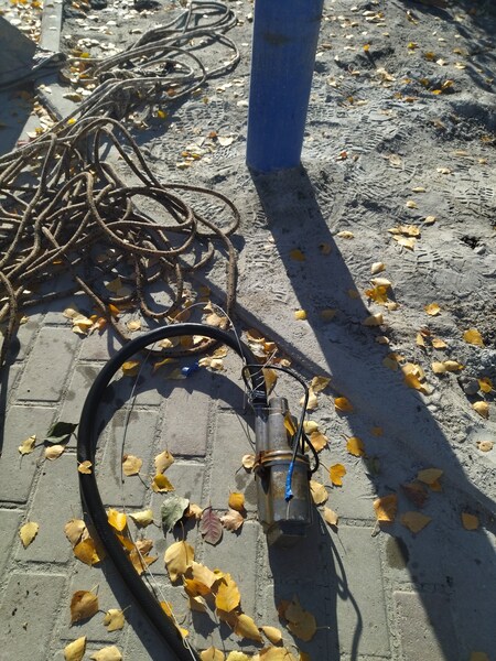 демонтаж застрявшего насоса