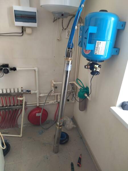 монтаж насоса