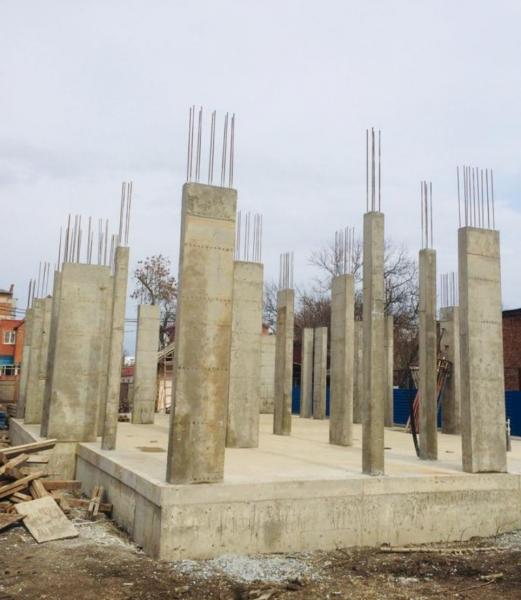 Бетонные работы с опалубкой