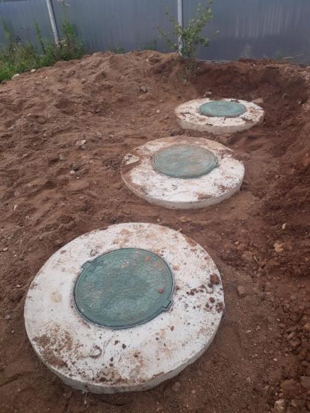 Гаяз:  Монтаж септиков из бетонных колец в Истре