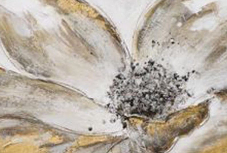 Вера:  Картина маслом на холсте ручной работы Золотой цветок 