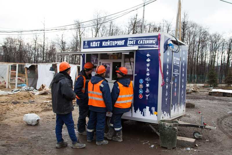 Организация выездного питания на стройке