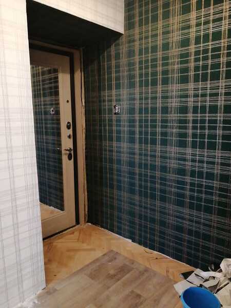 Поклейка обоев