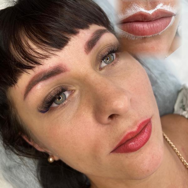 Екатерина:  Перманентный макияж губ и бровей