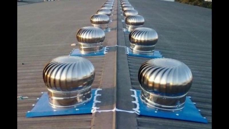 Герметизация дефлектора кровли