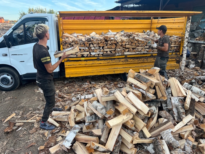 Дрова береза дуб сухие