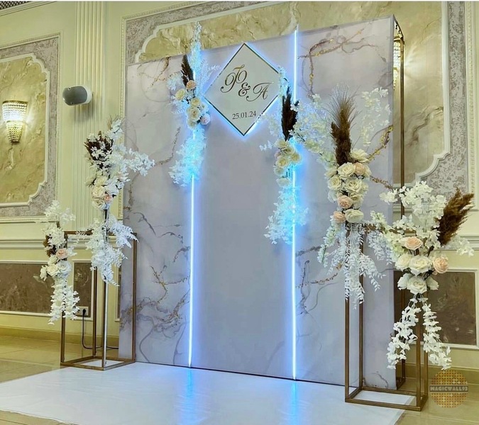 Фотозона на свадьбу, свадебное оформление, декор