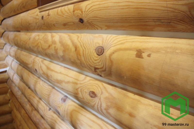 Отделка деревянных домов:  Утепление срубов Теплый шов