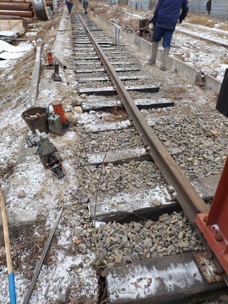 ремонт подкранового пути козлового крана