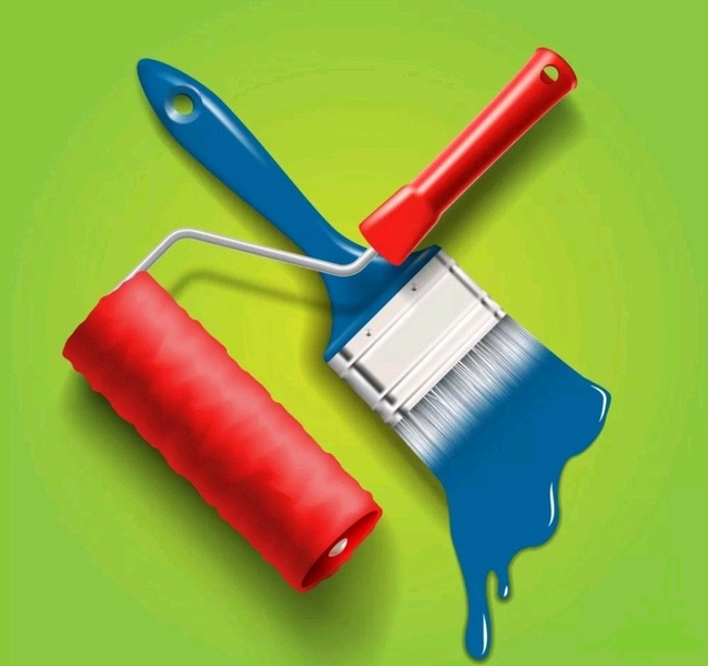 Поклейка обоев  кухни комнаты коридора 