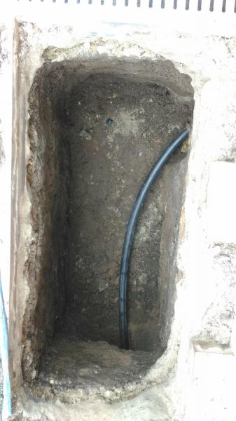 МихаВодопровод:  Прокол под дорогой, Водопровод